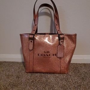 COACH glitter tote